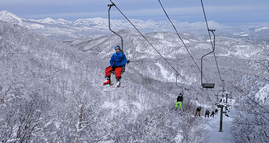 The resort infrastructure isn\'t always the most up-to-date. Time to take in the scenery. Photo: Madarao Ski Resort The resort infrastructure isn\'t always the most up-to-date. Time to take in the scenery. Photo: Madarao Ski Resort - image 0